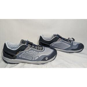Jack Wolfskin Mens Crosstrail Knit Low Hiking Shoes Sz 7 Grey‎ Haze Gorp core